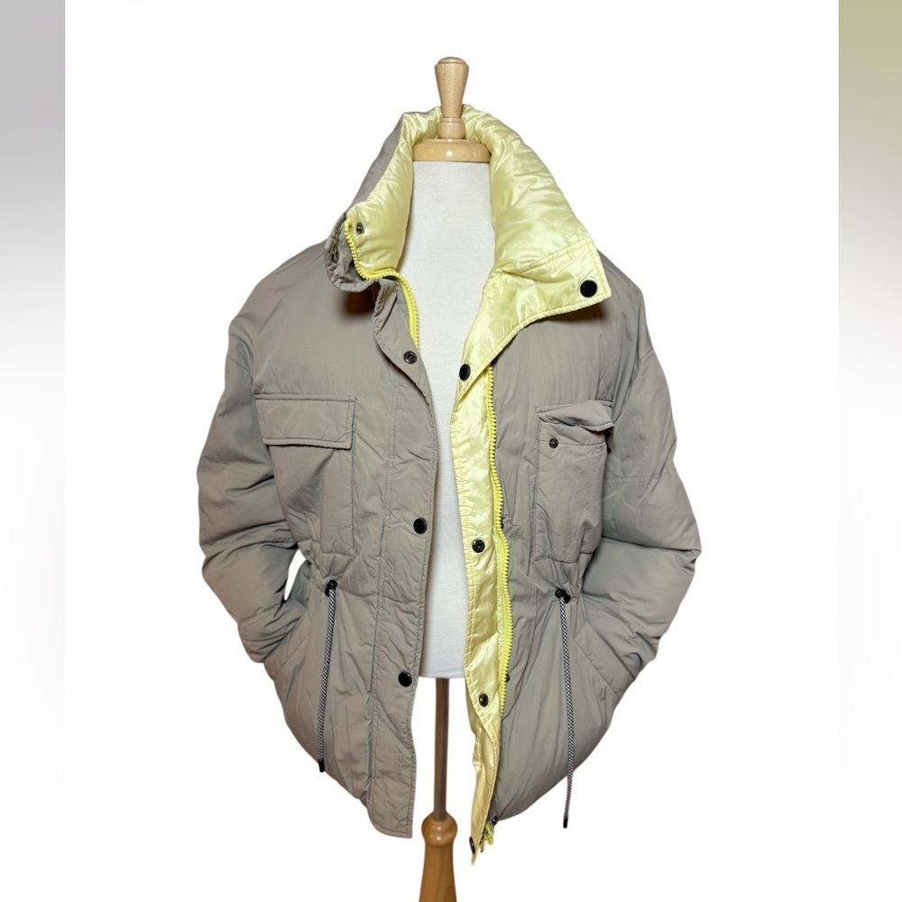 Dualist Zorah Reversible Brown/ Yellow Puffer Jacket-Size 3/Large-Like New - Picture 12 of 14